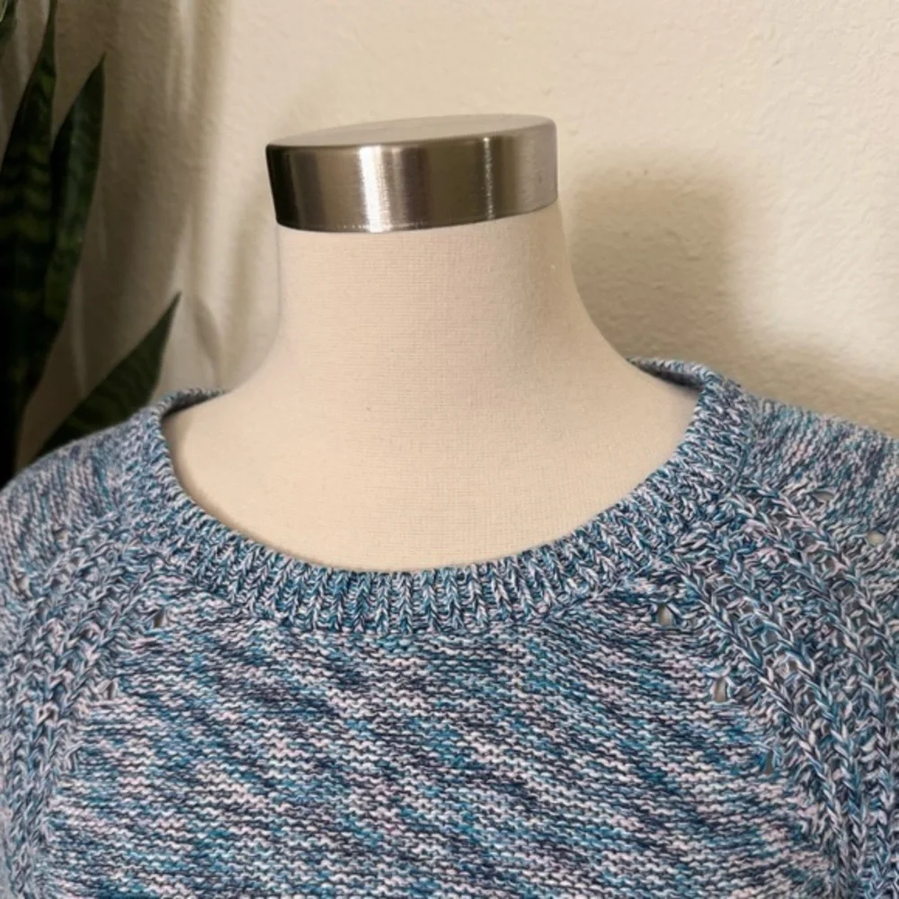GAP Marled Knit Sweater‎ Soft Cotton Blend Cozy Everyday neutral large